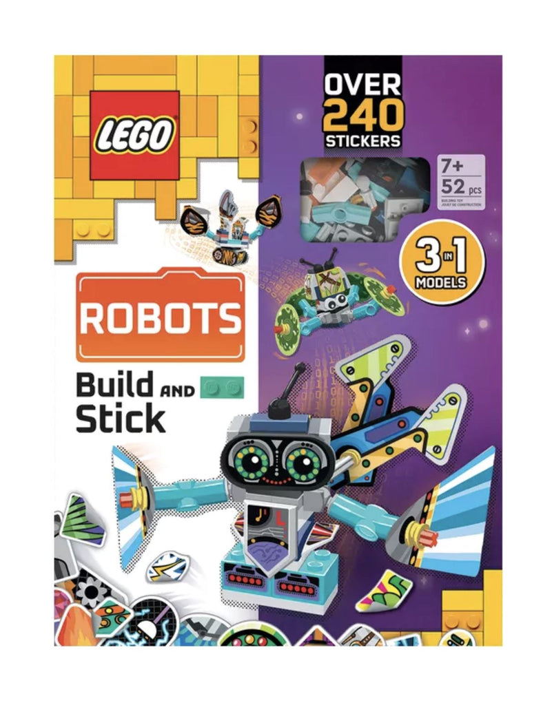 Lego-Build And Stick Robot Book & Kit Toys Sourcebooks 