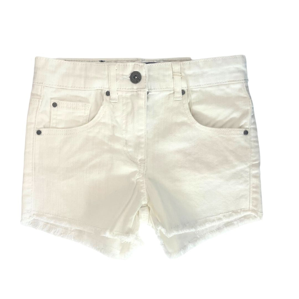 Losan White Denim Shorts Shorts Losan Kids 