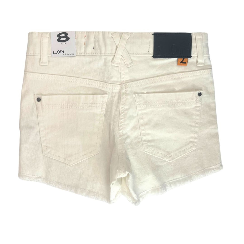 Losan White Denim Shorts Shorts Losan Kids 