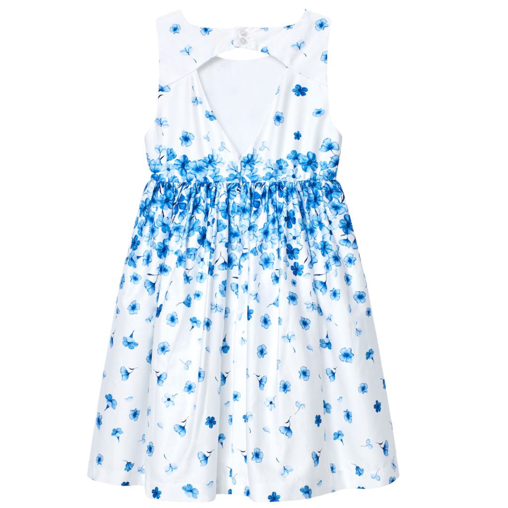 Losan White Floral Dress Dress Losan Kids 