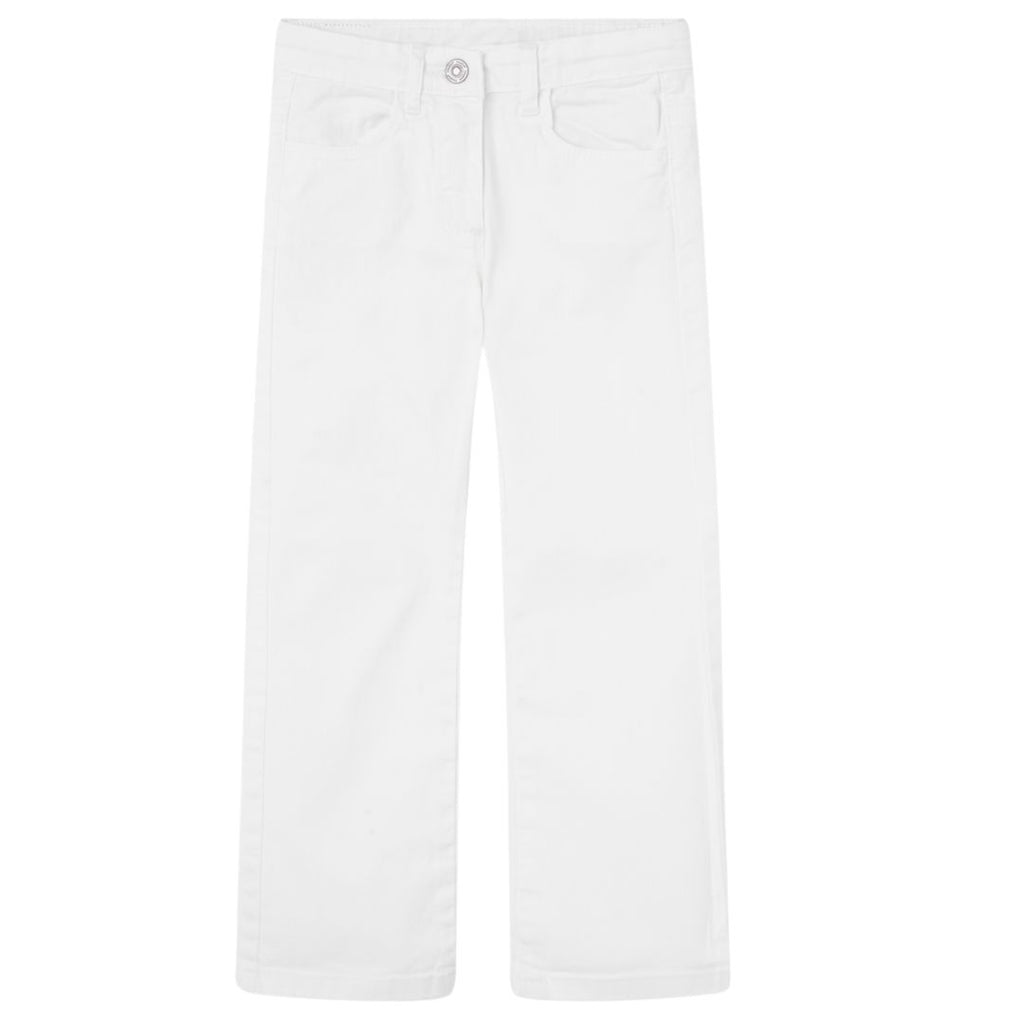 Losan White Straight Leg Jeans Pants Losan Kids 