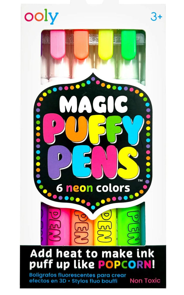 Magic Neon Puffy Pens Arts & Crafts OOLY 