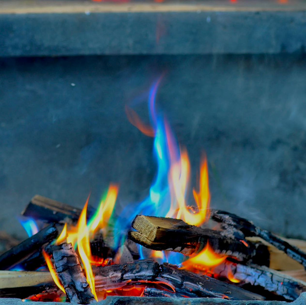 Magic Yule Logs Rainbow Flames (set of 3) FUN! Tops Malibu 