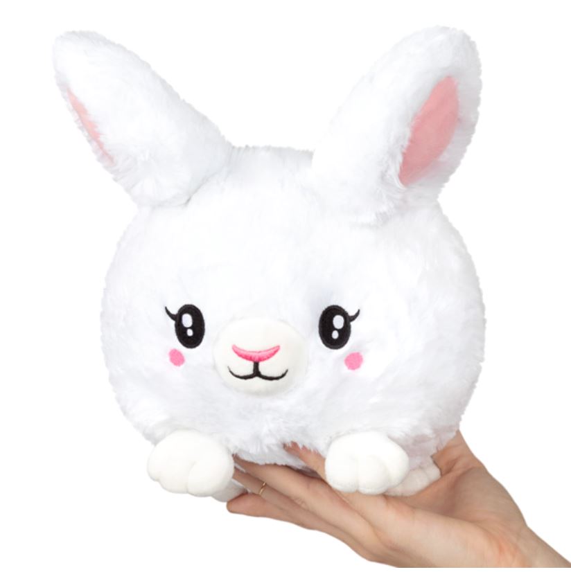 Mini Squishable White Fluffy Bunny Plush Squishable 