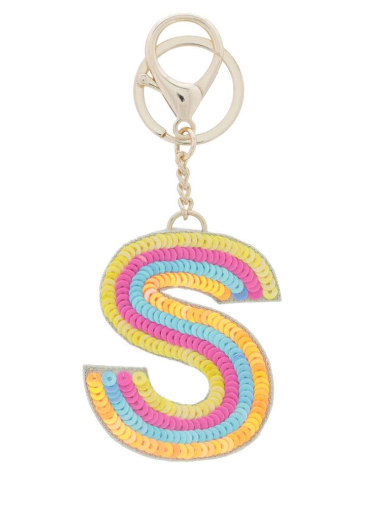 Multi Sequin Color "S" Keychain Accessories Jane Marie 