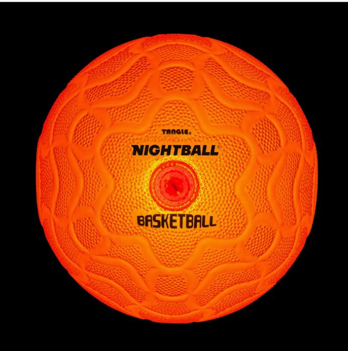 NightBall Light-Up LED Orange Basketball Toys Tangle 