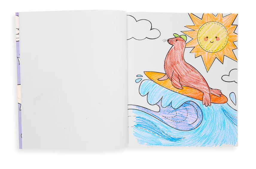 Outrageous Ocean Color-in' Book Coloring Poster OOLY 