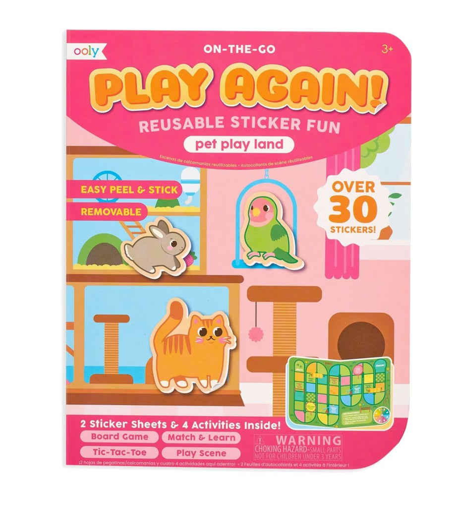 Play Again! Mini On-The-Go Activity Kit - Pet Play Land Arts & Crafts OOLY 