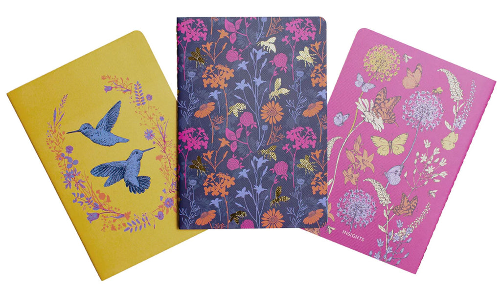 Pollinators Sewn Notebook Collection (Set of 3) notebook Insight Editions 