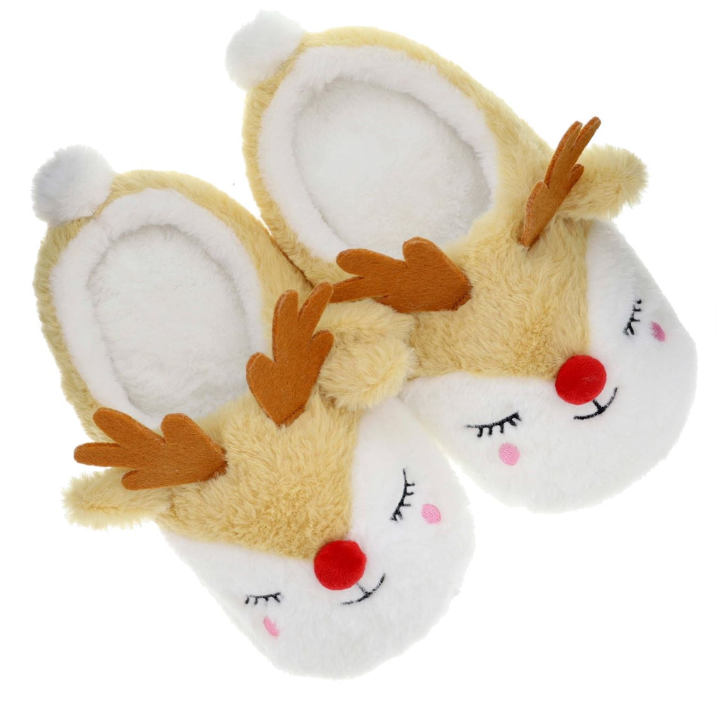 Reindeer Closed Toe Slipper Accessories Jane Marie 