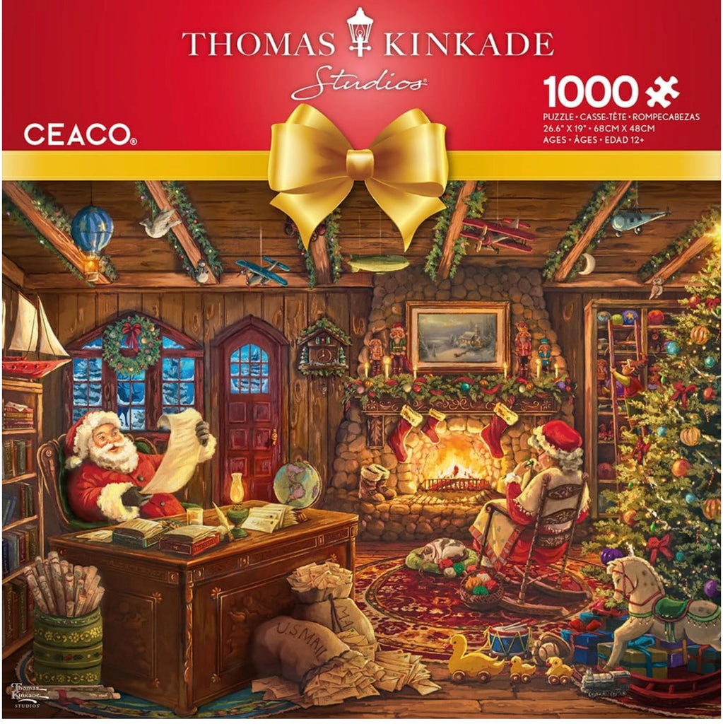 Santa Checking His List - 1000-Piece Jigsaw Puzzle Puzzle Swoop 