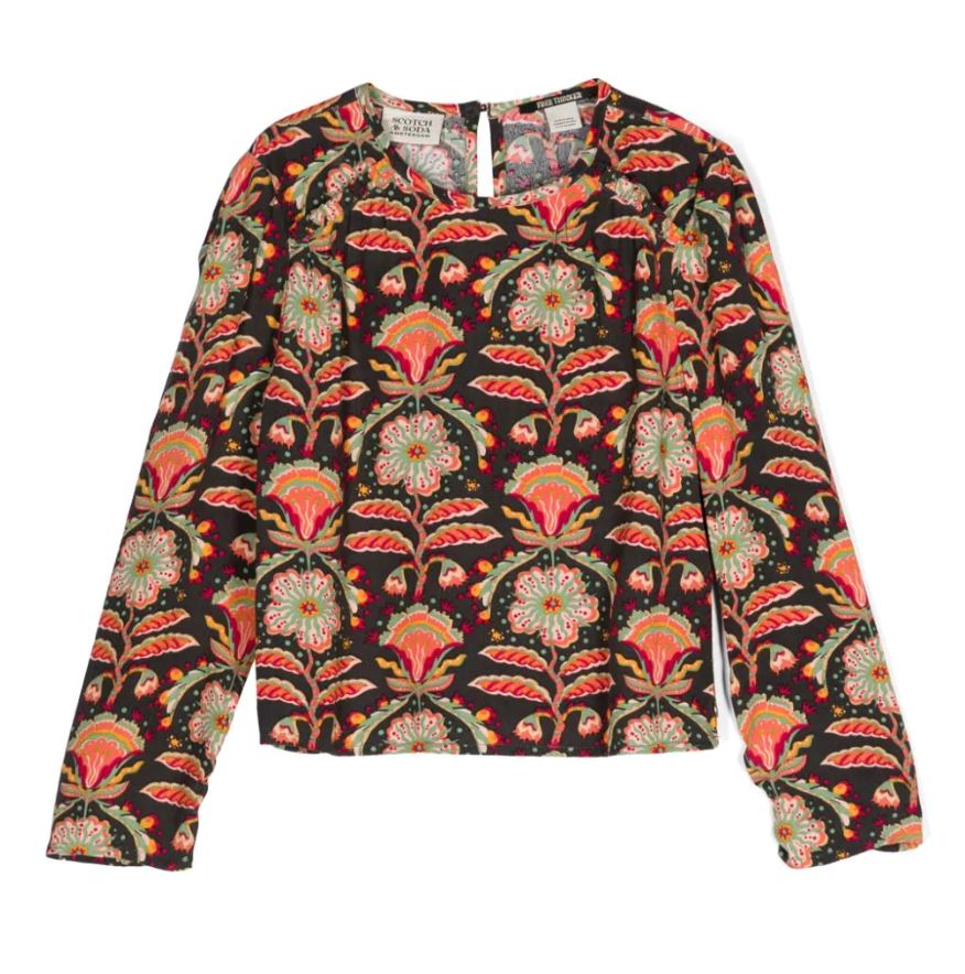 Scotch & Soda Allover Flower Printed Top Tops Scotch & Soda 