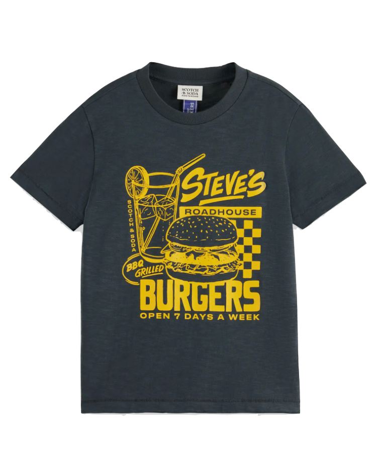 Scotch & Soda Roadhouse Burgers Graphic Tee Tops Scotch & Soda 