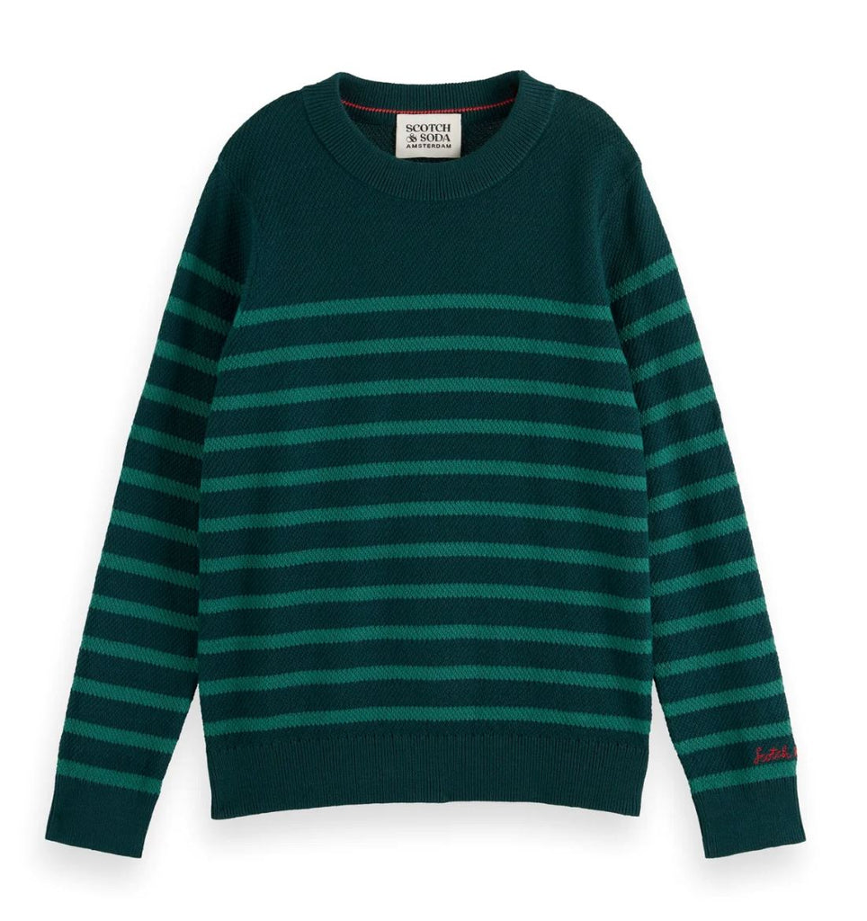 Scotch & Soda Structured Pullover In Cypress sweater Scotch & Soda 