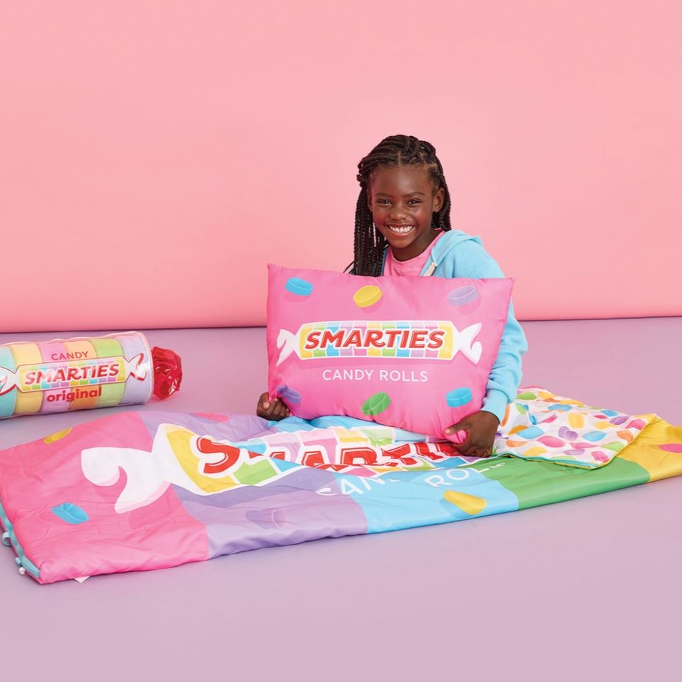 Smarties Sleeping Bag and Pillow Set FUN! Iscream 