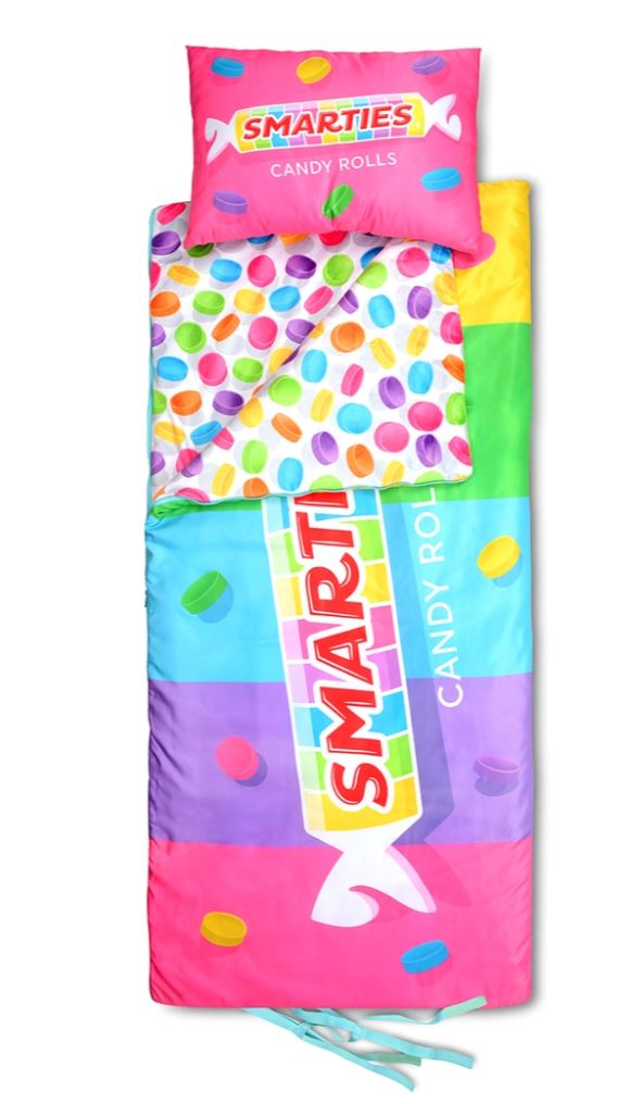 Smarties Sleeping Bag and Pillow Set FUN! Iscream 