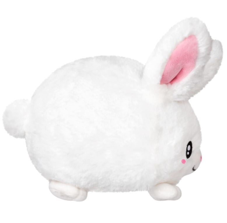 Snugglemi White Fluffy Bunny Plush Squishable 