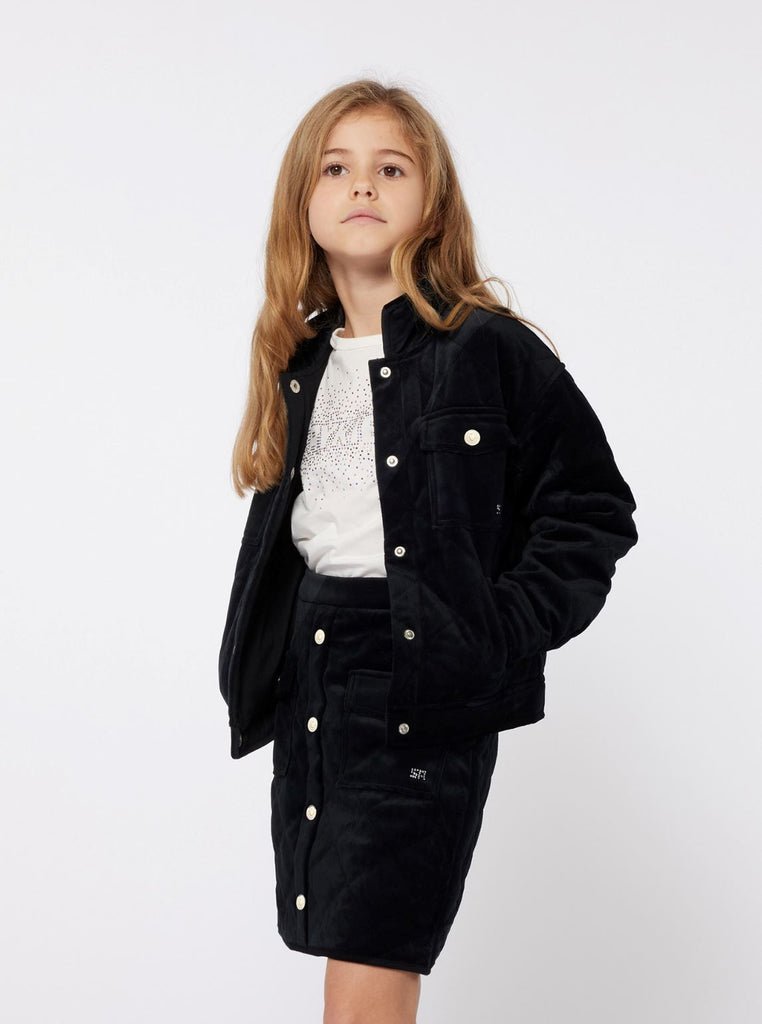 Sonia Rykiel Quilted Black Velvet Jacket Jackets & Coats Sonia Rykiel 