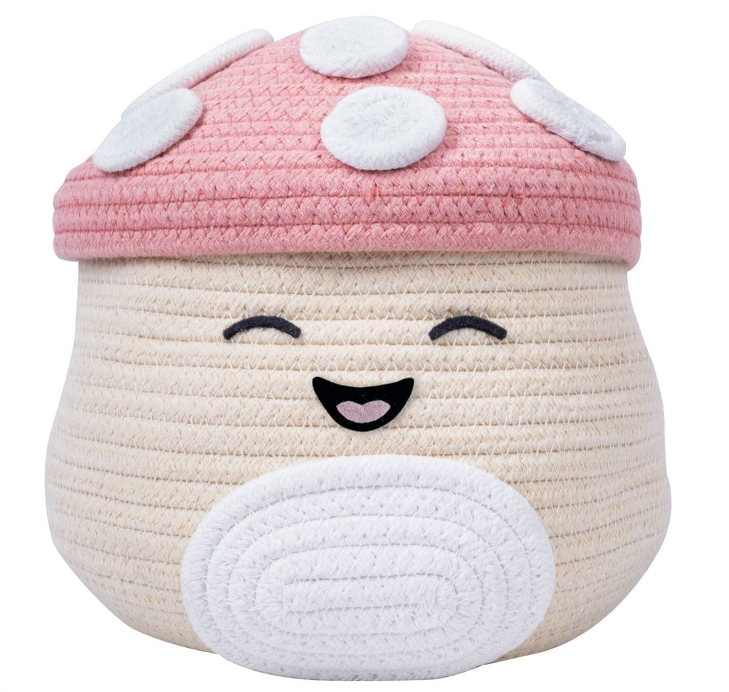 Squishmallows Malcolm the Mushroom Woven Storage Basket Toys Fizz Creations 