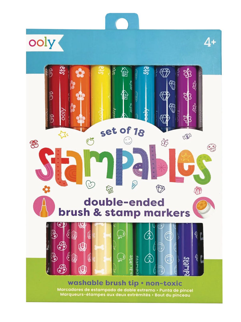 Stampables Double-Ended Stamp & Brush Markers markers OOLY 