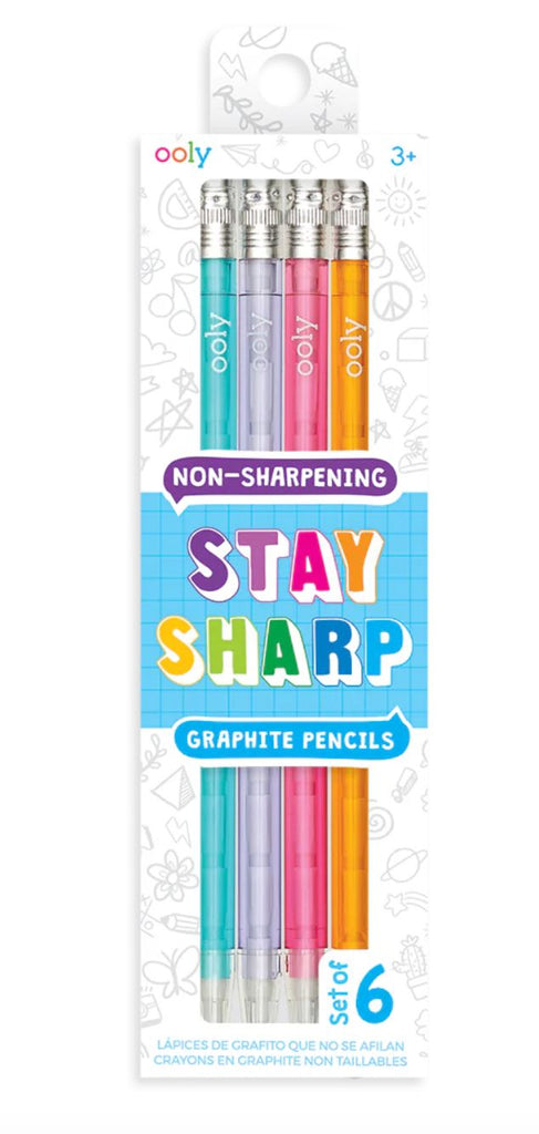 Stay Sharp Pencils - Rainbow Pencils OOLY 