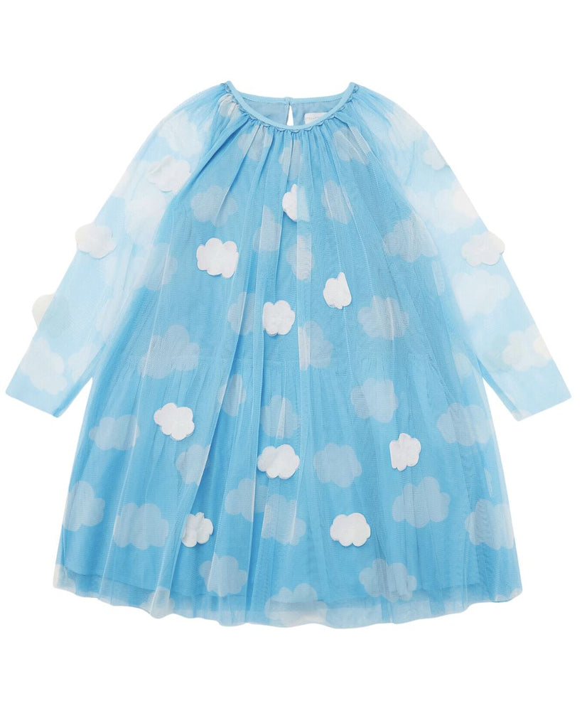 Stella McCartney Kids Clouds Appliqué Tulle Dress Dress Stella McCartney Kids 