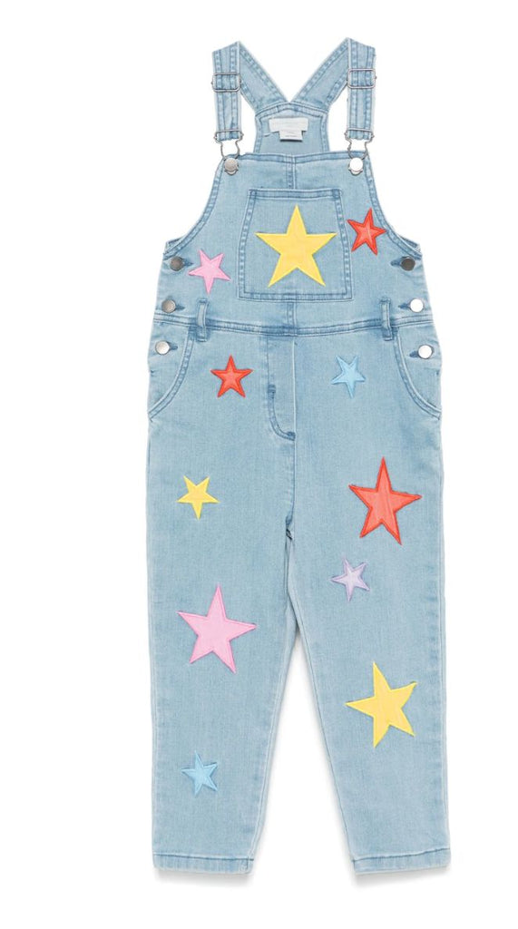 Stella McCartney Kids Embroidered Stars Overalls Romper Stella McCartney Kids 