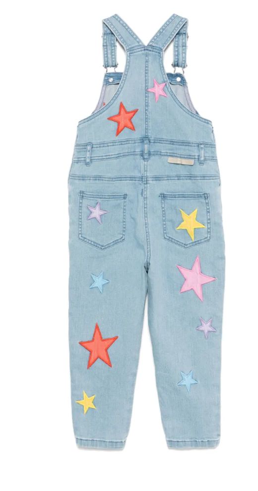 Stella McCartney Kids Embroidered Stars Overalls Romper Stella McCartney Kids 