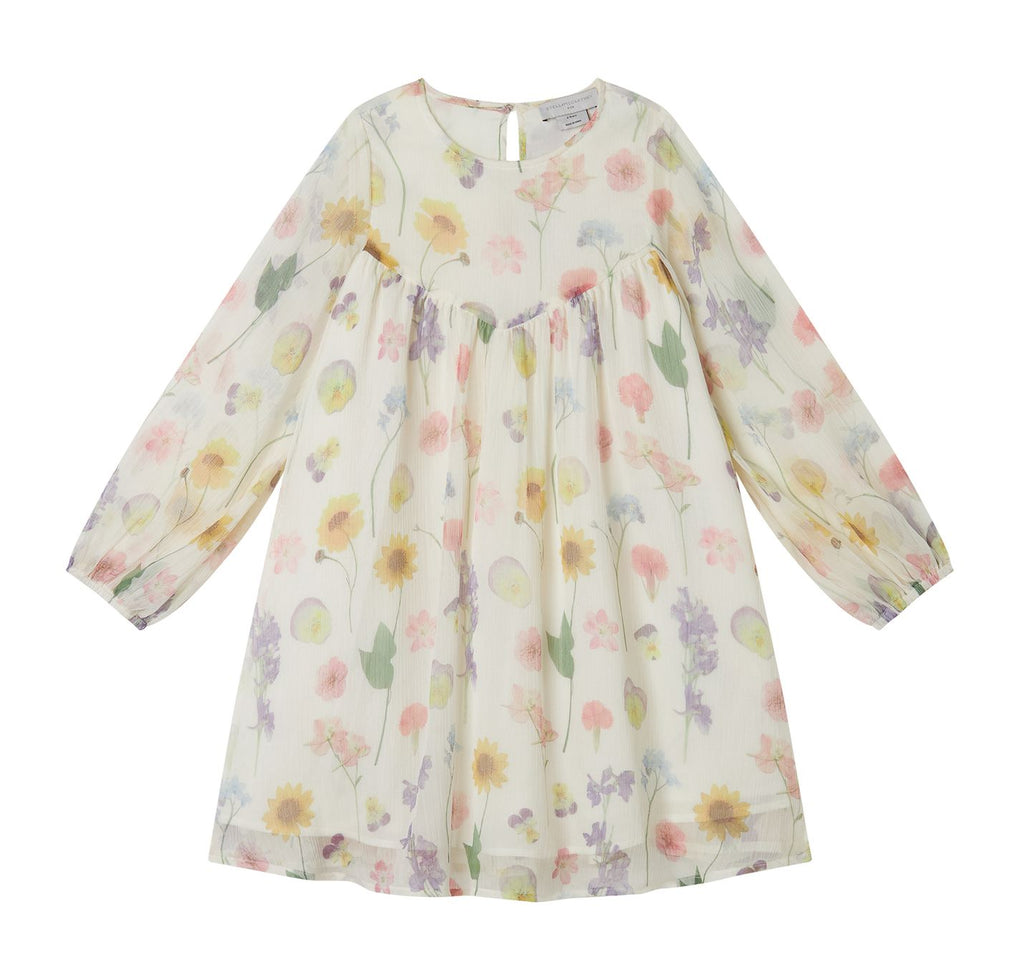 Stella McCartney Kids Georgette Flower Print Dress Dress Stella McCartney Kids 