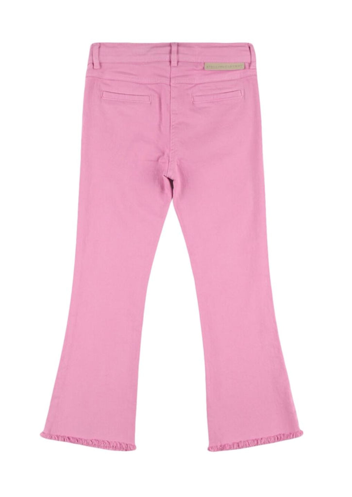 Stella McCartney Kids Pink Gabardine Pants With Color Pockets Pants Stella McCartney Kids 