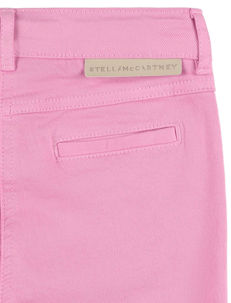 Stella McCartney Kids Pink Gabardine Pants With Color Pockets Pants Stella McCartney Kids 