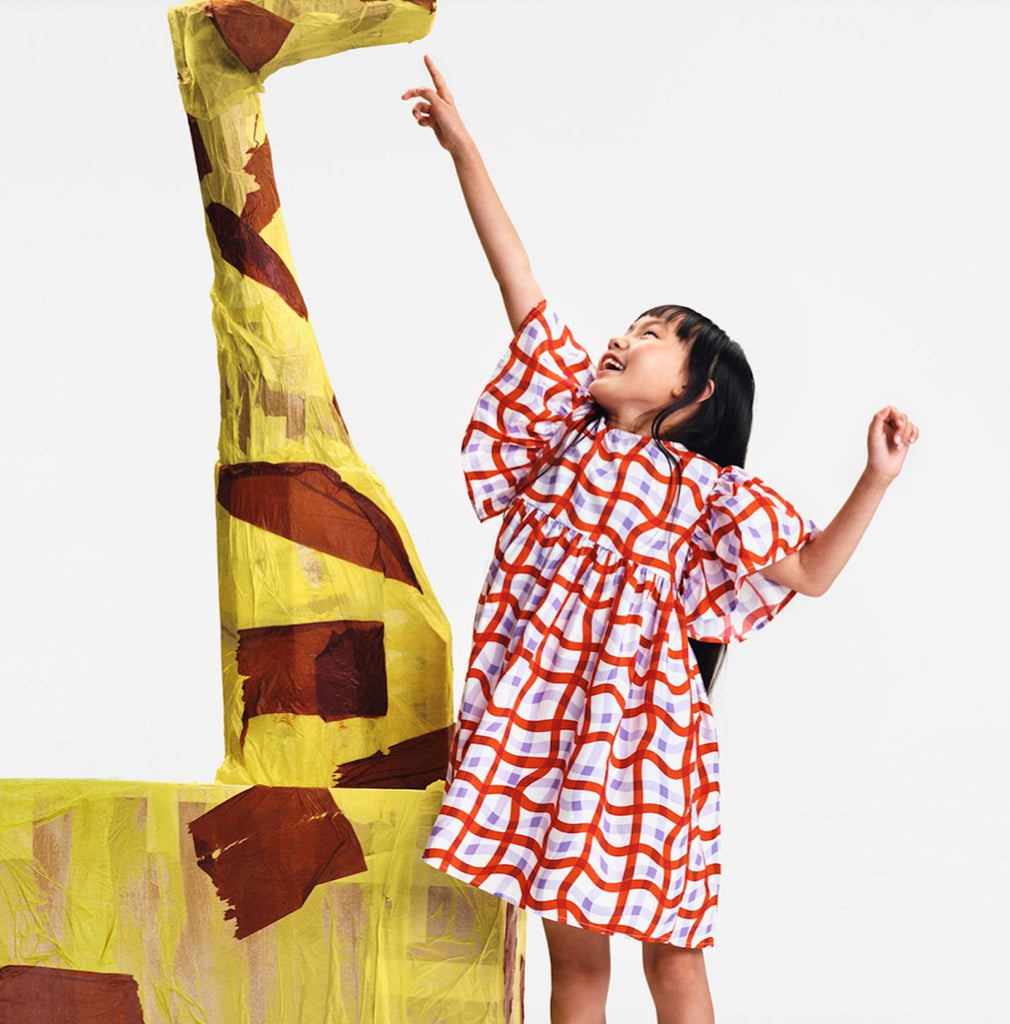 Stella McCartney Kids Wiggle Gingham Dress Dress Stella McCartney Kids 