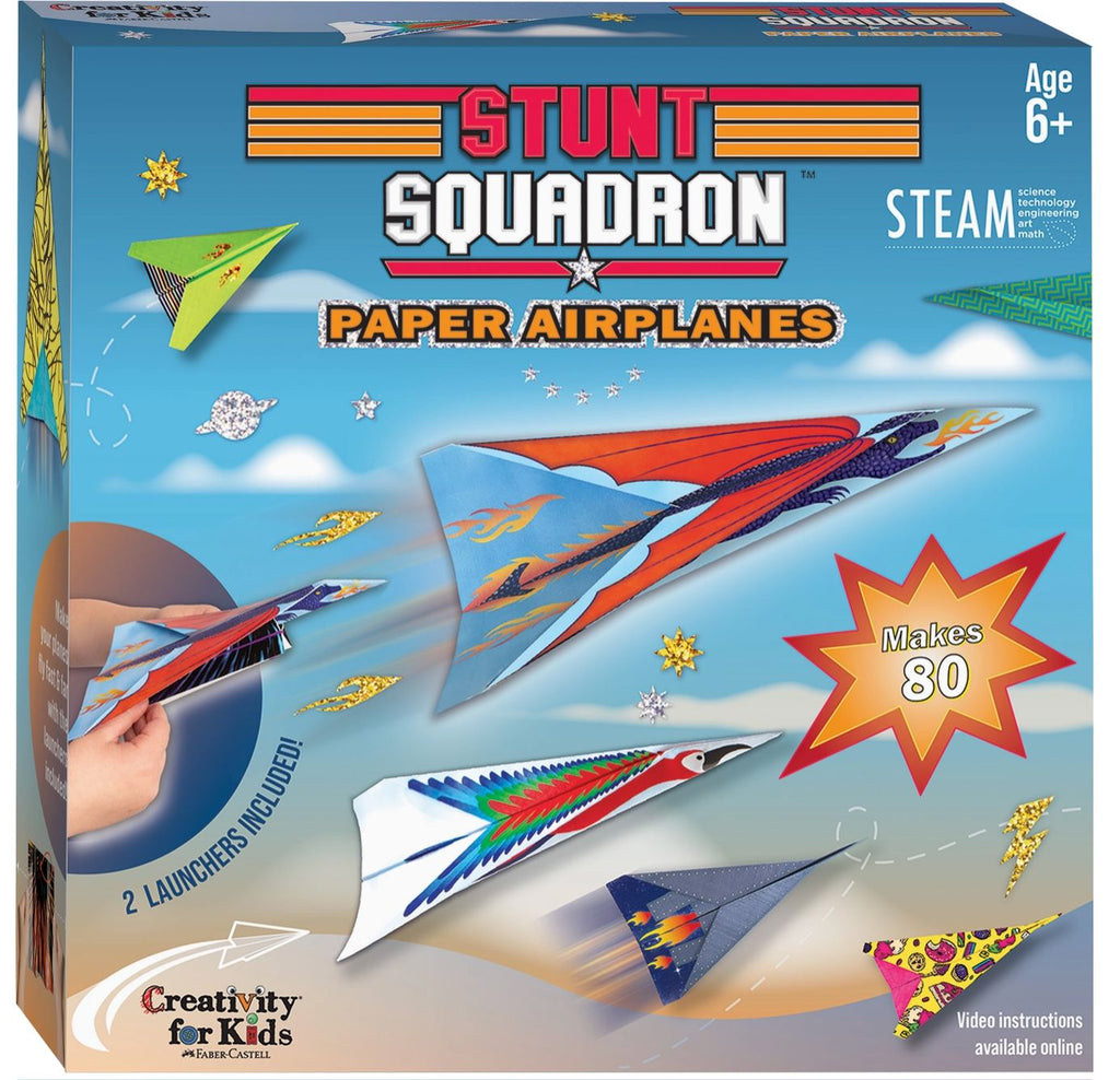 Stunt Squadron Paper Airplane Craft Kit Arts & Crafts Faber Castell 