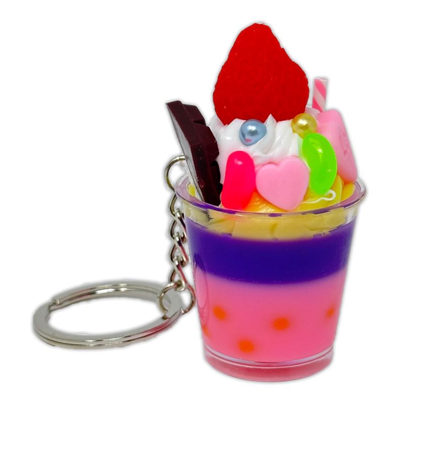 SugarLand Strawberry Parfait Keychain Keychain Retro-a-go-go! 