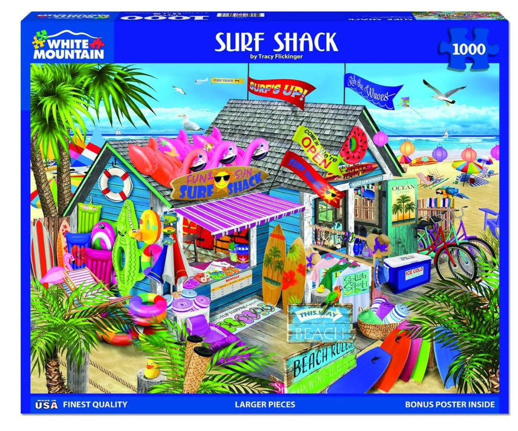Surf Shack-1000 Piece Puzzle puzzle White Mountain 