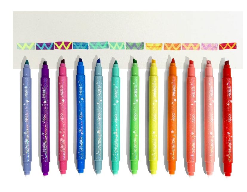 Switch-Eroo Sparkle Glittery Color Changing Markers markers OOLY 