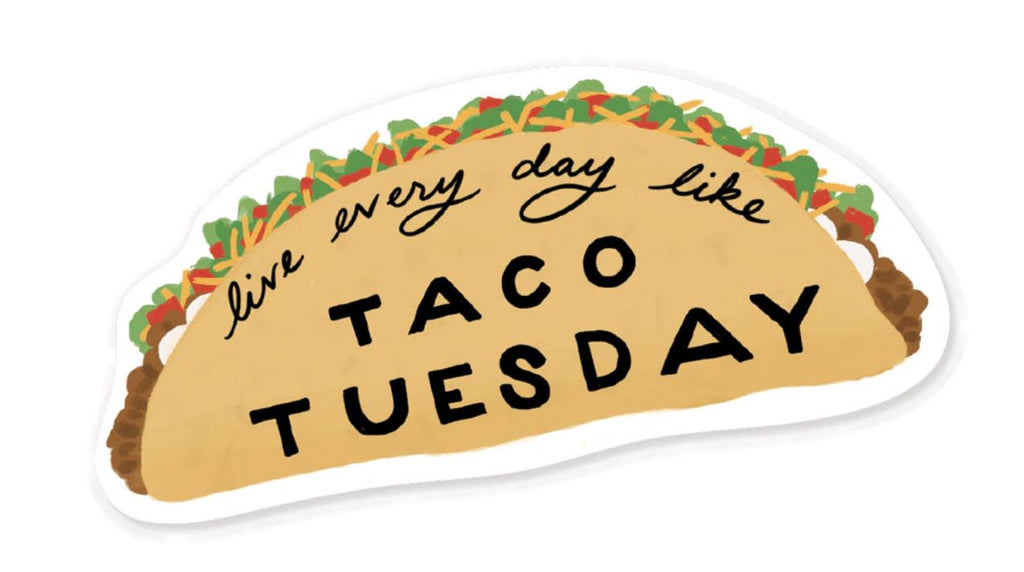 Taco Tuesday Sticker stickers Slightly Stationery 