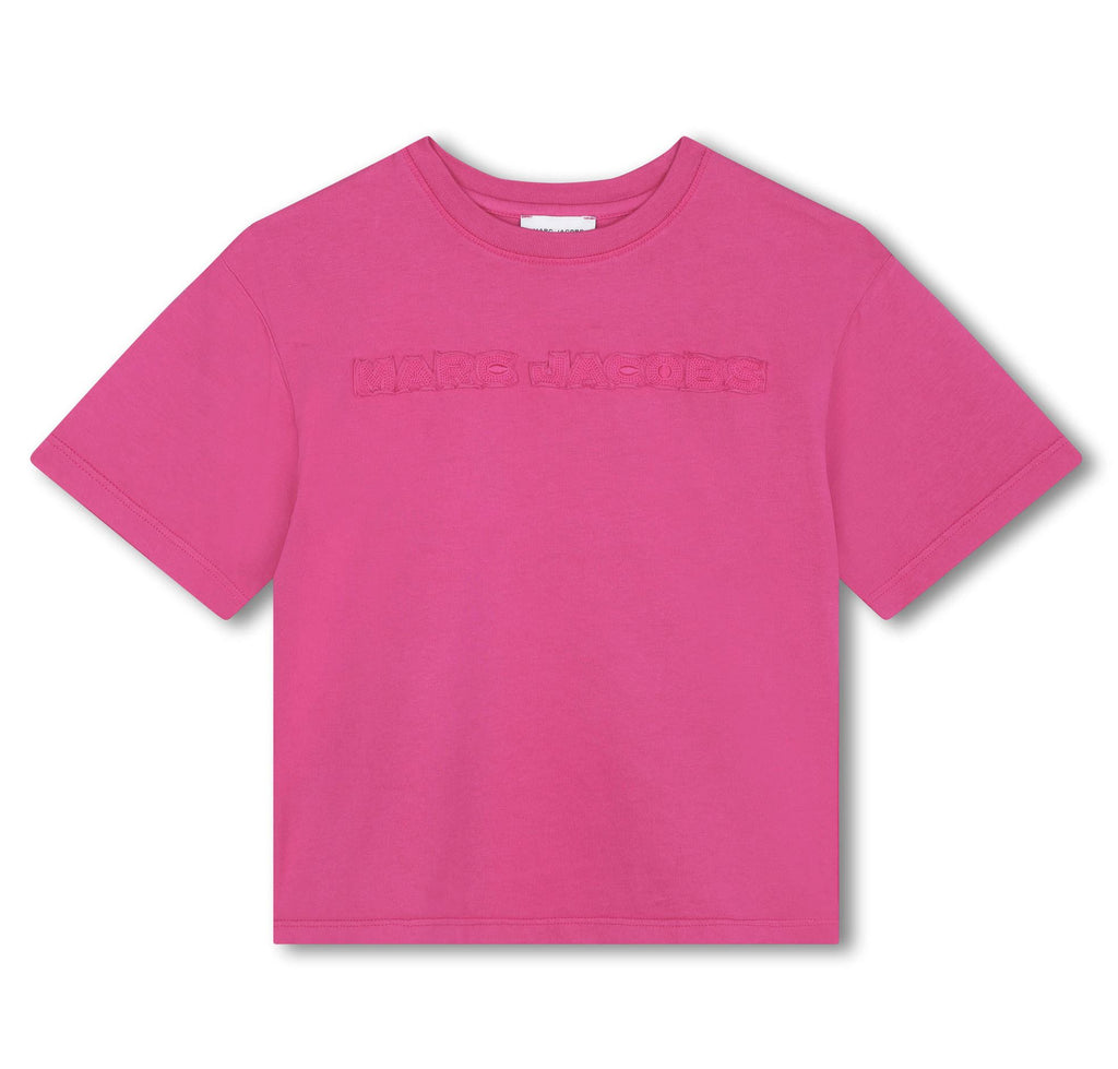 The Marc Jacobs Mini Me Pink Logo Tee Tops The Marc Jacobs 