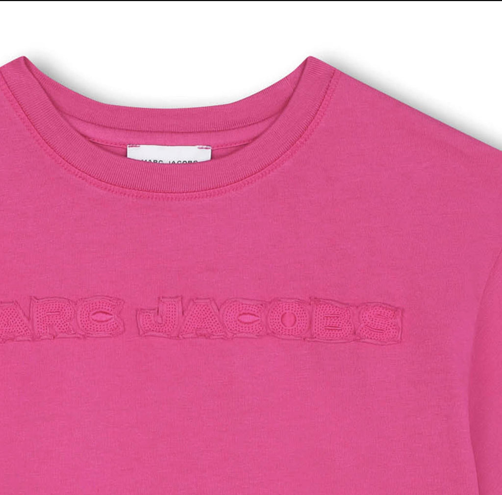 The Marc Jacobs Mini Me Pink Logo Tee Tops The Marc Jacobs 