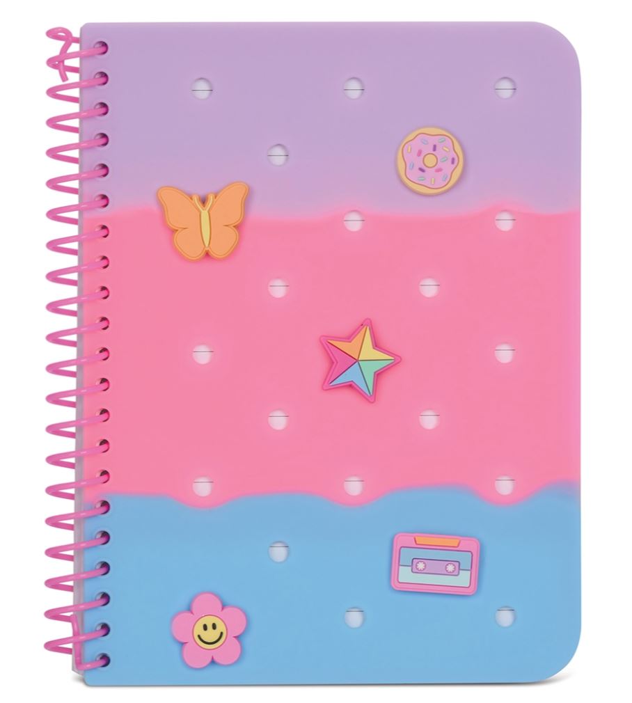 Tie Dye Charmed Jelly Journal notebook Iscream 