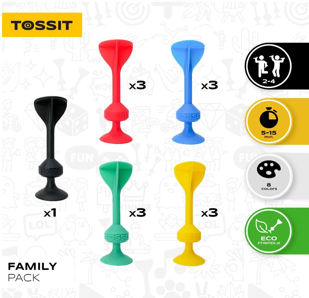 TOSSIT Suction Darts Game-Family Pack Games Swoop 