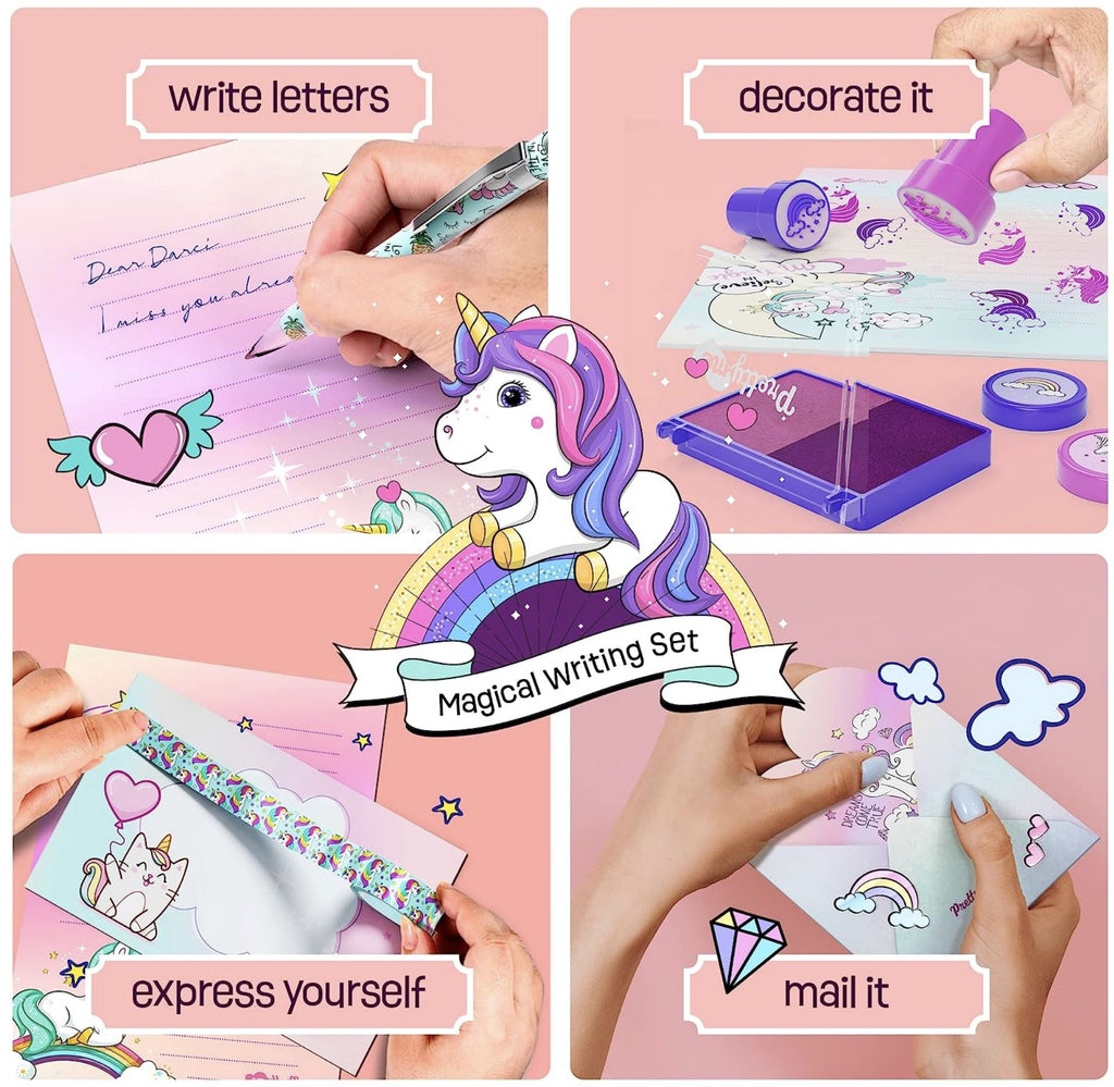 Unicorn Stationery Letter Writing Kit Arts & Crafts Dan&Darci 