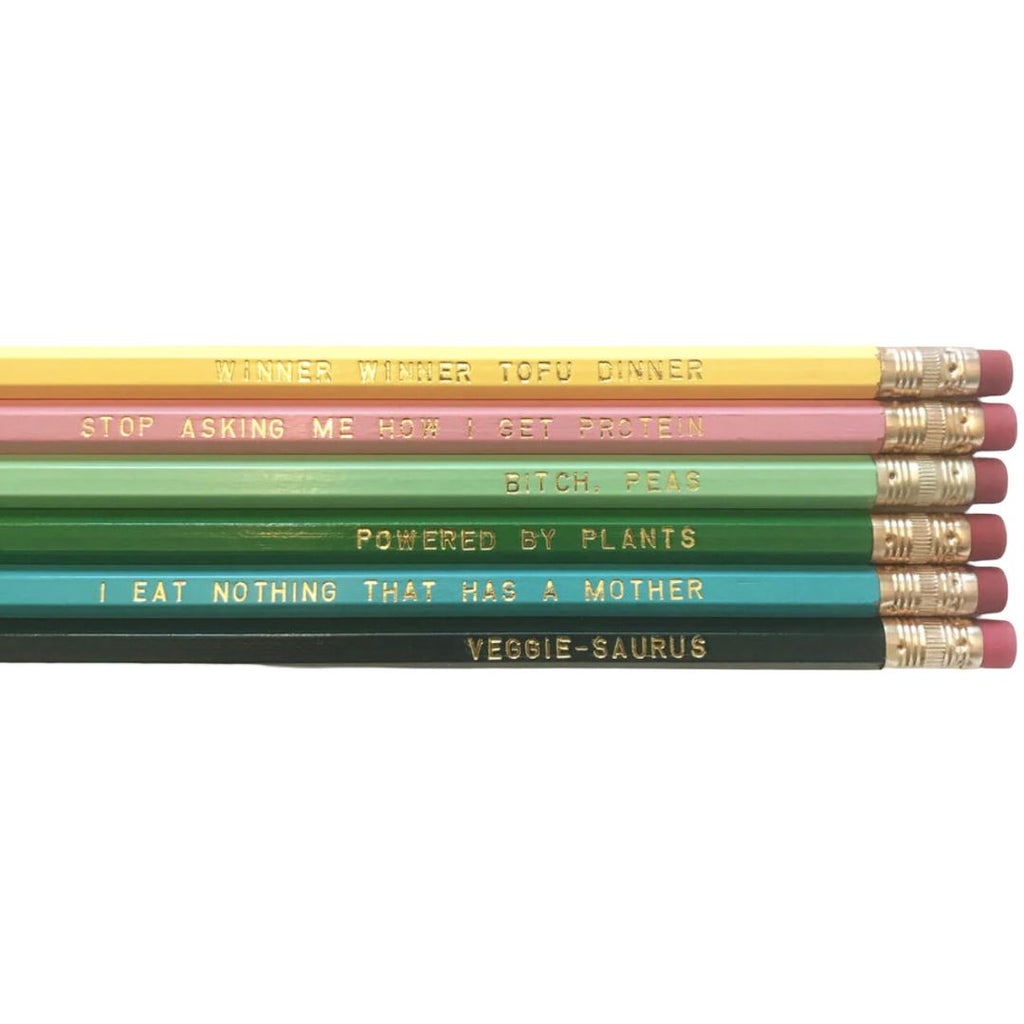 Vegetarian Pencil Pack Pencils Slightly Stationery 