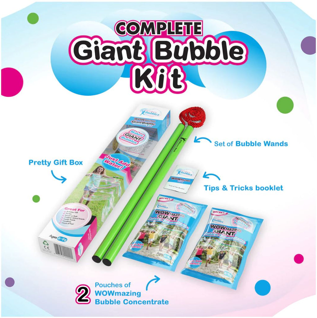 WOWmazing Giant Bubble Concentrate Kit Toys South Beach Bubbles 