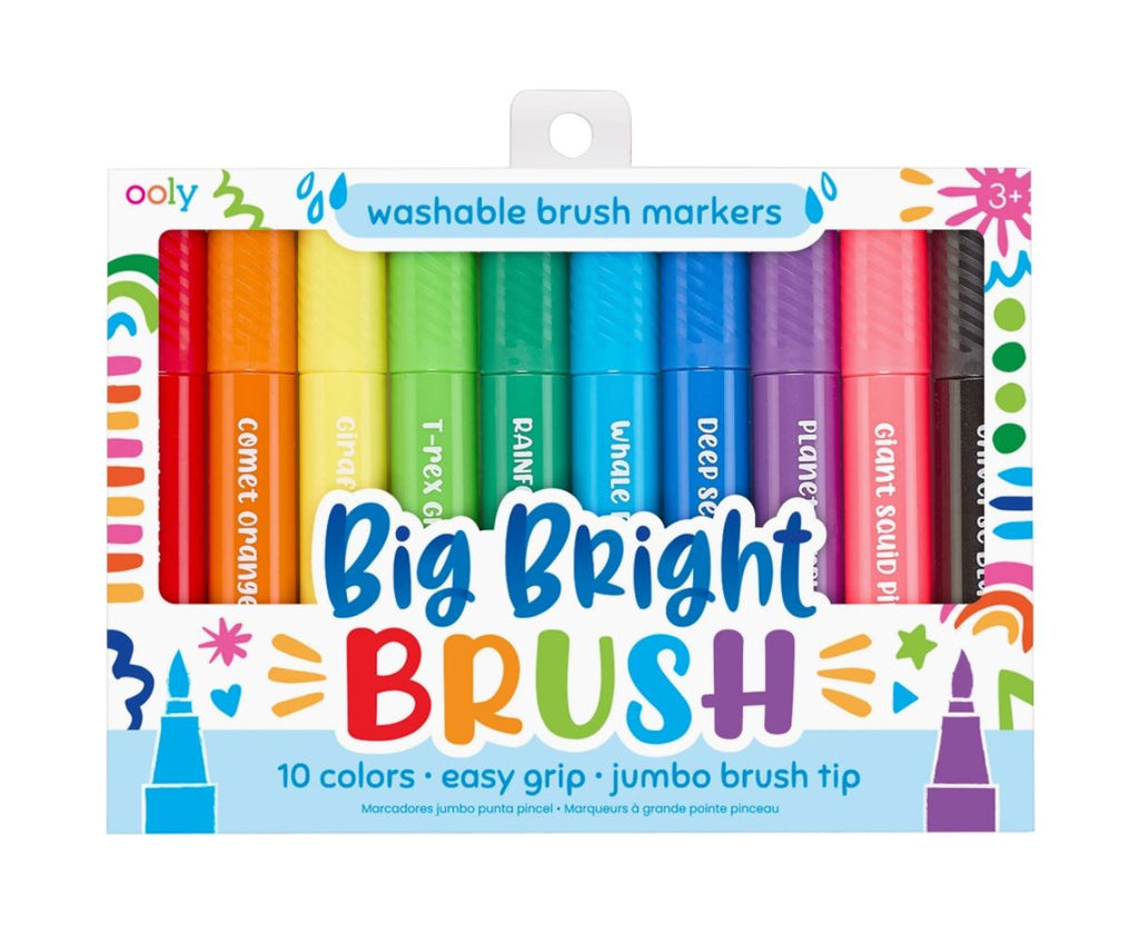 Big Bright Brush Markers 10 pk Arts & Crafts OOLY 