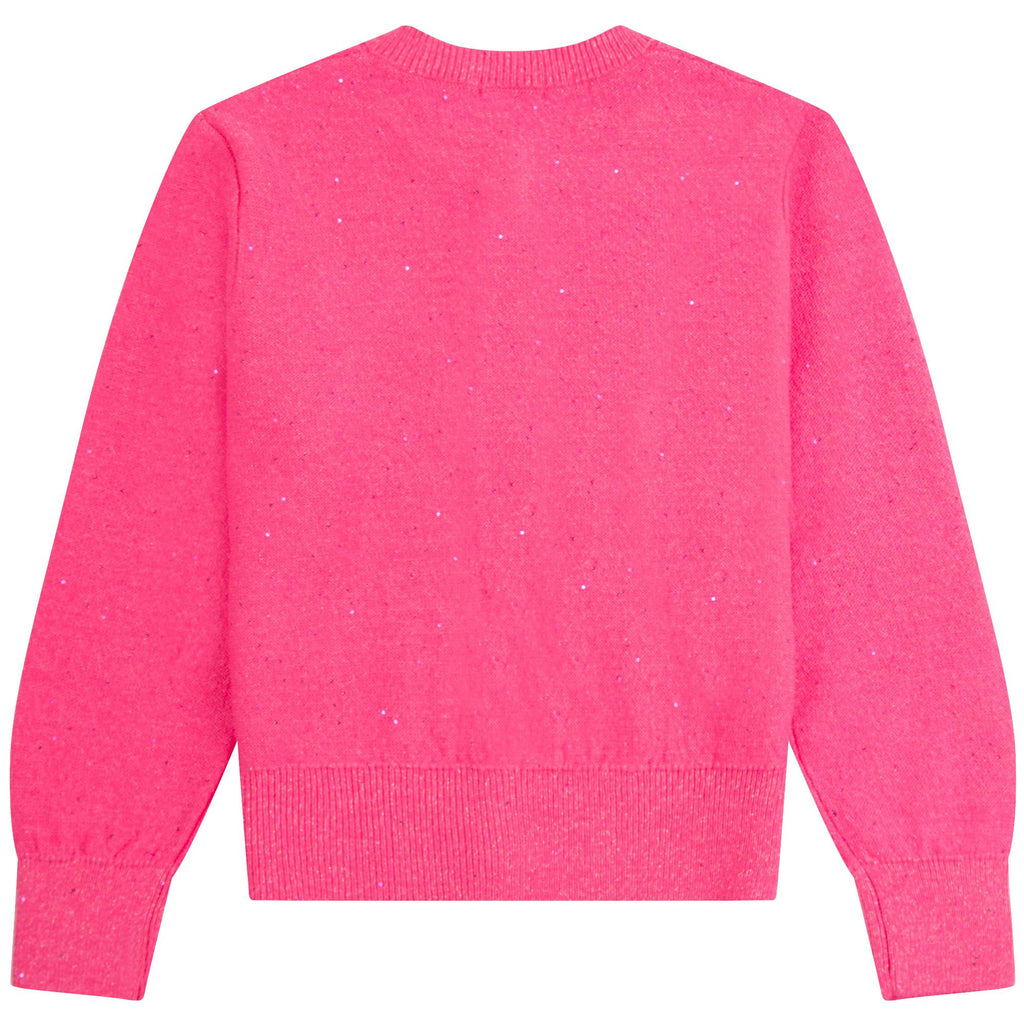 Billieblush Knit Cardigan with Heart Patch sweater Billieblush 