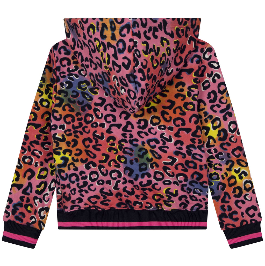 Billieblush Leopard Zip Hoodie sweatshirt Billieblush 