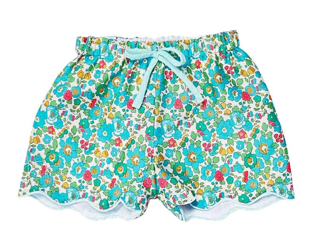 Blue Plumeti Girl Shorts Shorts Marco and Lizzy 