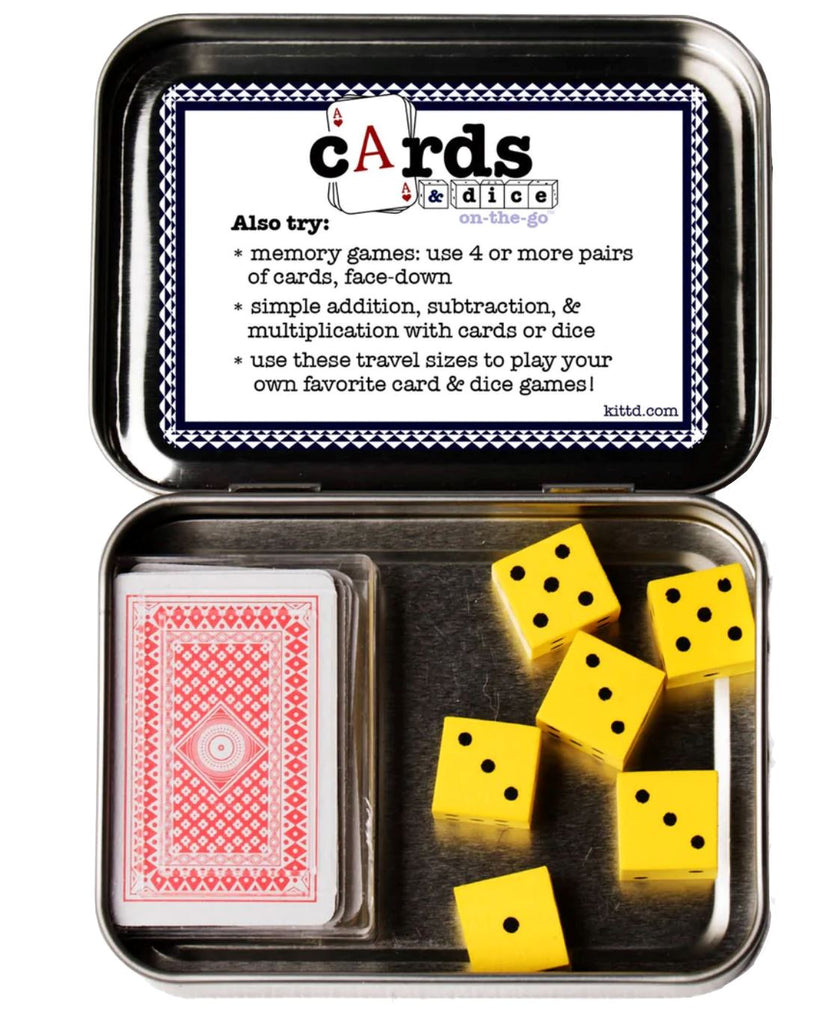 Cards & Dice On-the-Go Playing Card Game Toys Kittd 