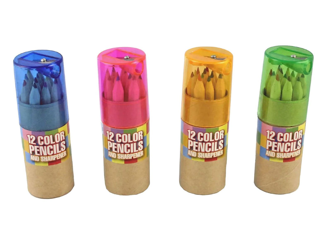 Color Pencils with Sharpener Arts & Crafts Streamline 